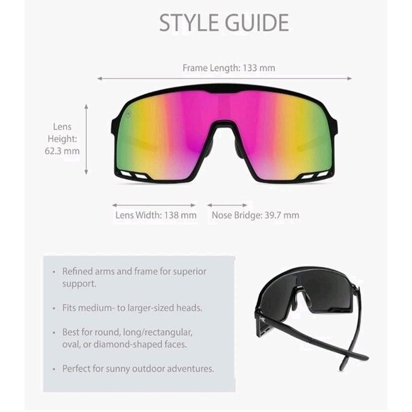 Knockaround Campeones RAINBOW ON BLACK - Picture 6 of 16